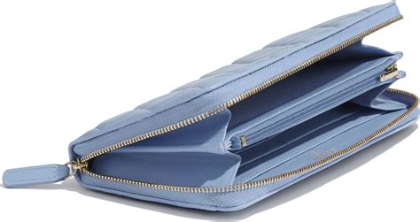 chanel long wallet blue|Chanel classic long zipped wallet.